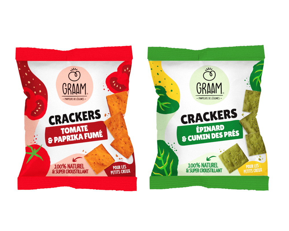 Graam Crackers aux légumes pimpés